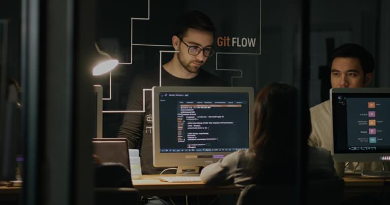 Processos de Desenvolvimento Eficientes com Git Flow: O Guia Definitivo para Equipes - Visionnaire | Fbrica de IA | Fbrica de Software